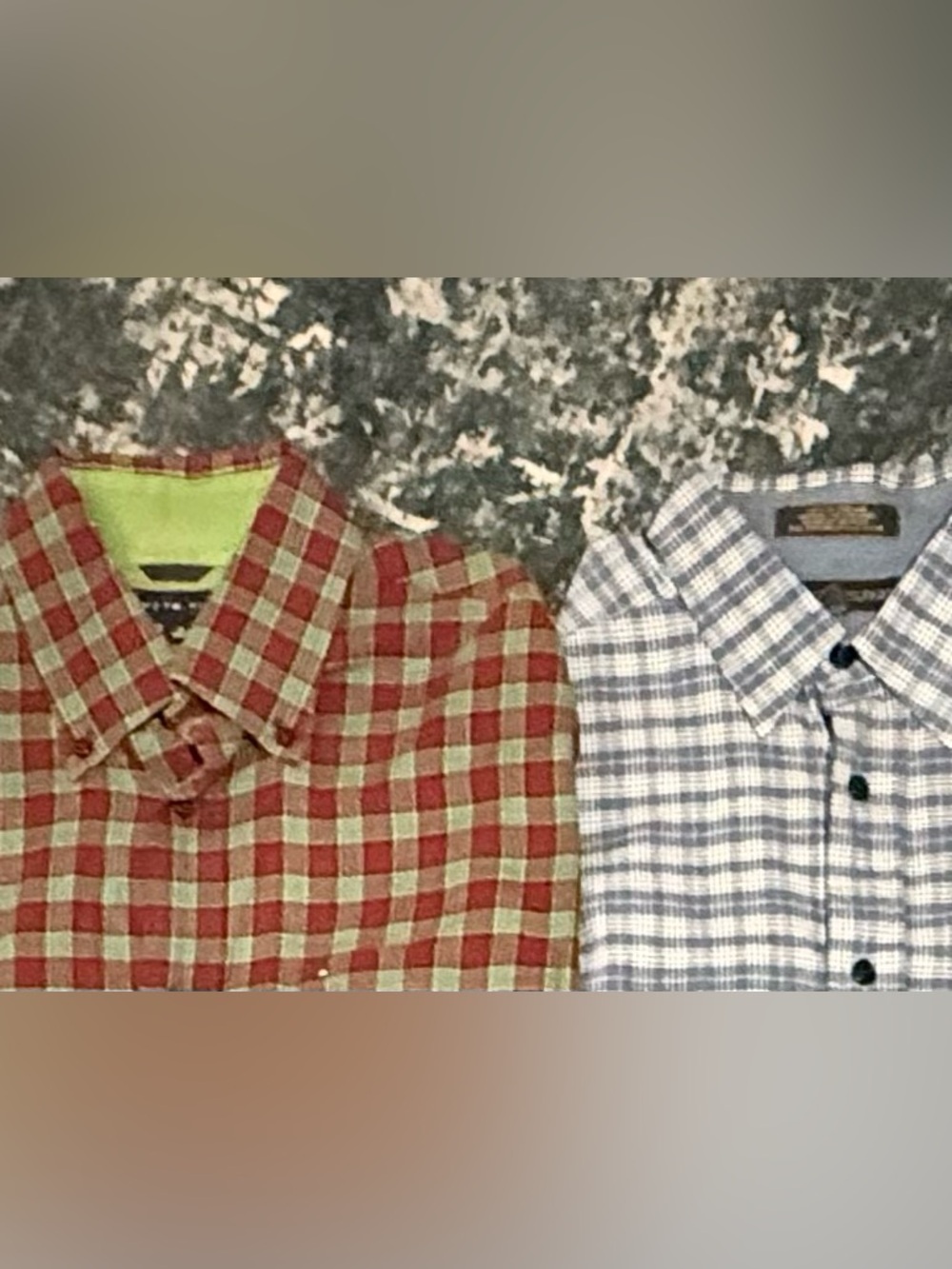 Tommy Hilfiger Men's Med Plaid Long Sleeve Button Down Shirts Red Green Blue